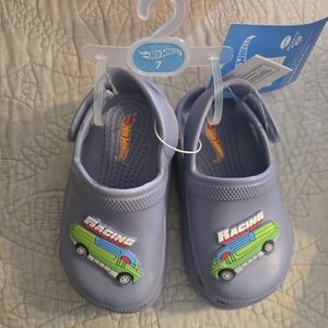 Hot Wheels Slippers - Blue and Green